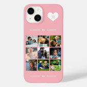 Elegant monogram 9 fotocollage Case-Mate iPhone case (Achterkant)