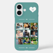 Elegant monogram 9 fotocollage Case-Mate iPhone case (Achterkant)