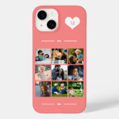 Elegant monogram 9 fotocollage Case-Mate iPhone case (Achterkant)