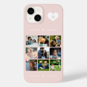 Elegant monogram 9 fotocollage Case-Mate iPhone case (Achterkant)