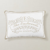Elegant Monogram Accent Pillow Accent Kussen (Voorkant)