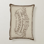 Elegant Monogram Accent Pillow Decoratief Kussen (Achterkant (Verticaal))