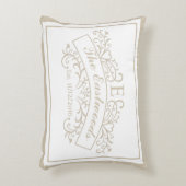 Elegant Monogram Accent Pillow Kussen (Voorkant(Verticaal))
