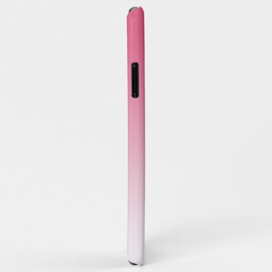 Elegant Monogram Afbeelding Naam Roze Ombre Case-Mate iPhone Case (Achterkant/rechts)