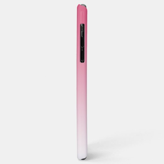 Elegant Monogram Afbeelding Naam Roze Ombre Case-Mate iPhone Case (Achterkant/links)