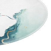 Elegant monogram agaat script chique snijplank (Hoek)