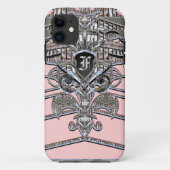 Elegant Monogram Art Deco Case-Mate iPhone Case (Achterkant)