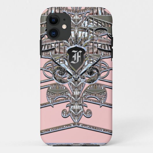 Elegant Monogram Art Deco Case-Mate iPhone Case (Achterkant)
