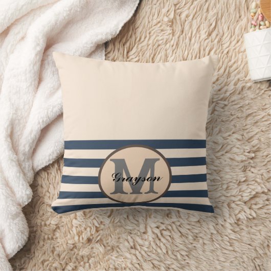 Elegant Monogram Babyshower Gift Baby slabbetje Kussen (Deken)