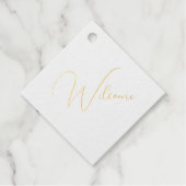 Elegant Monogram Bedankjes Labels (Voorkant)