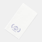 Elegant Monogram Beginletter Lauwerkrans Servet (Hoek)