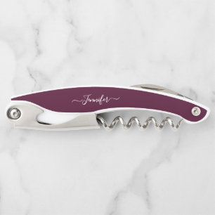 Elegant Monogram Bierwijn Kurkentrekker Flesopener