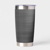 Elegant Monogram Black Geïsoleerde Drinkbeker (Links)