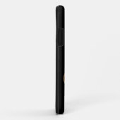 Elegant Monogram Black Gold Name Case-Mate iPhone Case (Achterkant/rechts)