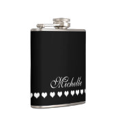 Elegant Monogram Black Heupfles (Rechts)