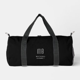 Elegant Monogram Black Plunjezak
