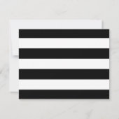 Elegant Monogram Black White Border Minimalist Notitiekaartje (Achterkant)