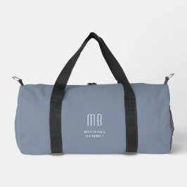 Elegant monogram blauw plunjezak