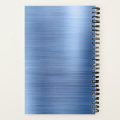 Elegant Monogram Blauw reizen Notitieboek (Achterkant)