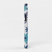 Elegant monogram blauw turquoise - patroon Case-Mate iPhone case (Achterkant/rechts)