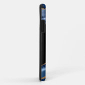 Elegant Monogram Blauw, Zwart & Goud Agaat Geode Case-Mate iPhone Case (Achterkant/rechts)