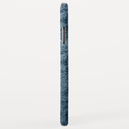 Elegant Monogram Blauwgroen Aqua Blue Velvet Case-Mate iPhone Case (Achterkant/rechts)