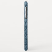 Elegant Monogram Blauwgroen Aqua Blue Velvet Case-Mate iPhone Case (Achterkant/links)