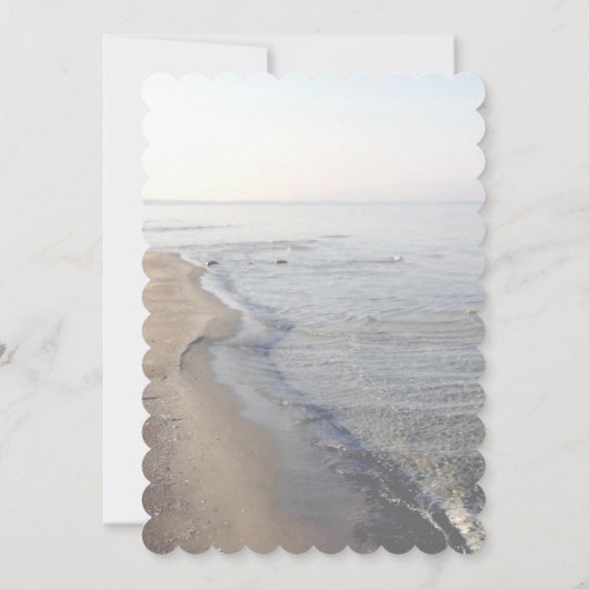 Elegant Monogram & Blauwgroen Scallop Vrijgezellen Kaart (Achterkant)