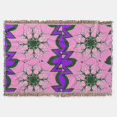 Elegant monogram Bloom: Prachtig persoonlijk motie Deken (Voorkant)