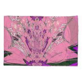 Elegant monogram Bloom: Prachtig persoonlijk motie Kussensloop (Achterkant-Links)