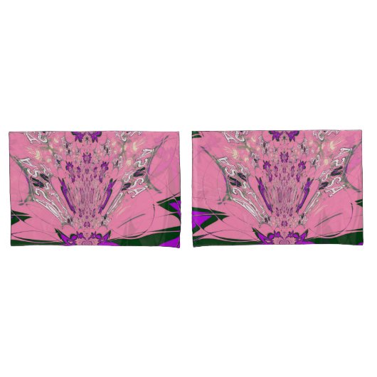 Elegant monogram Bloom: Prachtig persoonlijk motie Kussensloop (Voorkant-Set)