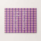 Elegant monogram Bloom: Prachtig persoonlijk motie Legpuzzel (Horizontaal)