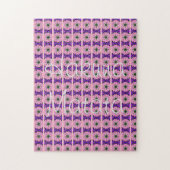 Elegant monogram Bloom: Prachtig persoonlijk motie Legpuzzel (Verticaal)