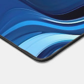 Elegant Monogram Blue Bureaumat (Hoek)