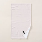 Elegant monogram Blush Pink Bad Handdoek (Handdoek)