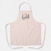 Elegant Monogram Blush Pink Modern Schort (Voorkant)