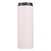 Elegant monogram blush roze reizen thermosbeker (Achterkant)