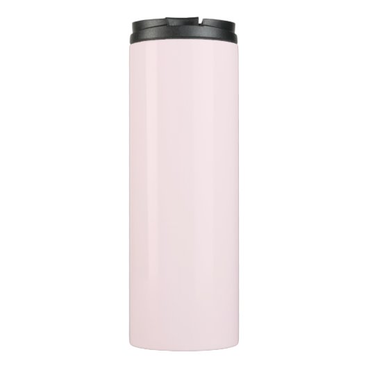 Elegant monogram blush roze reizen thermosbeker (Achterkant)