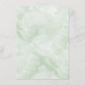 Elegant Monogram Botanical Wedding Reception Informatiekaartje (Achterkant)