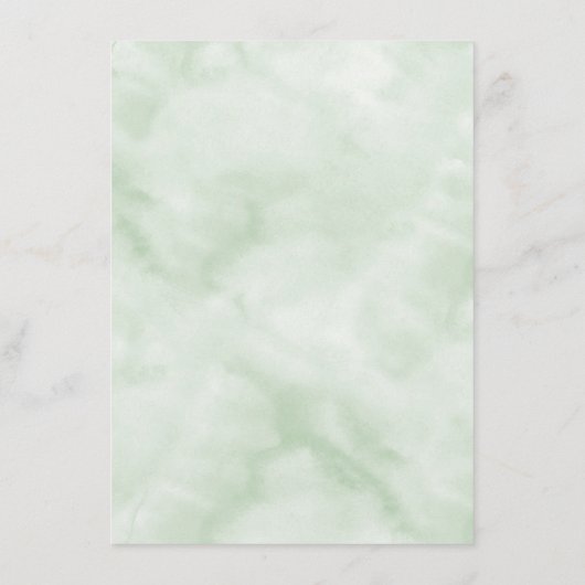 Elegant Monogram Botanical Wedding Reception Informatiekaartje (Achterkant)