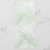 Elegant Monogram Botanisch Wreath Weddenschap Menu (Achterkant)