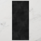 Elegant Monogram Botanische Groene Blauwgroen Brui Menu (Achterkant)