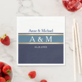 Elegant Monogram Bruiloft Evenement Servet (Insitu)