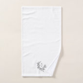 Elegant Monogram Bruiloft Keepsake Bad Handdoek (Handdoek)