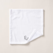 Elegant Monogram Bruiloft Keepsake Bad Handdoek (Wasdoekje)