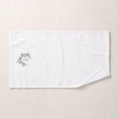 Elegant Monogram Bruiloft Keepsake Bad Handdoek (Handdoek)