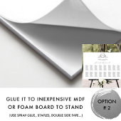 Elegant Monogram Bruiloft Zitplaatjes Teken Poster