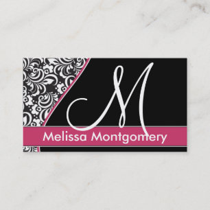 Elegant Monogram business - profielkaart Visitekaartje