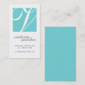 Elegant Monogram Calling Cards Contactkaartje (Voorkant / Achterkant)