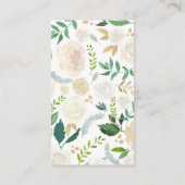 Elegant Monogram Calling Cards Contactkaartje (Achterkant)